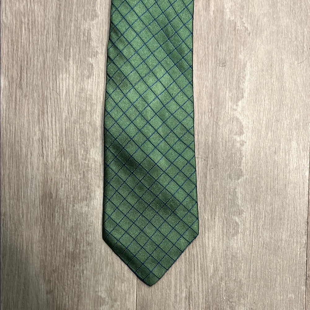 Brooks Brothers Green Checkered Men's Tie
